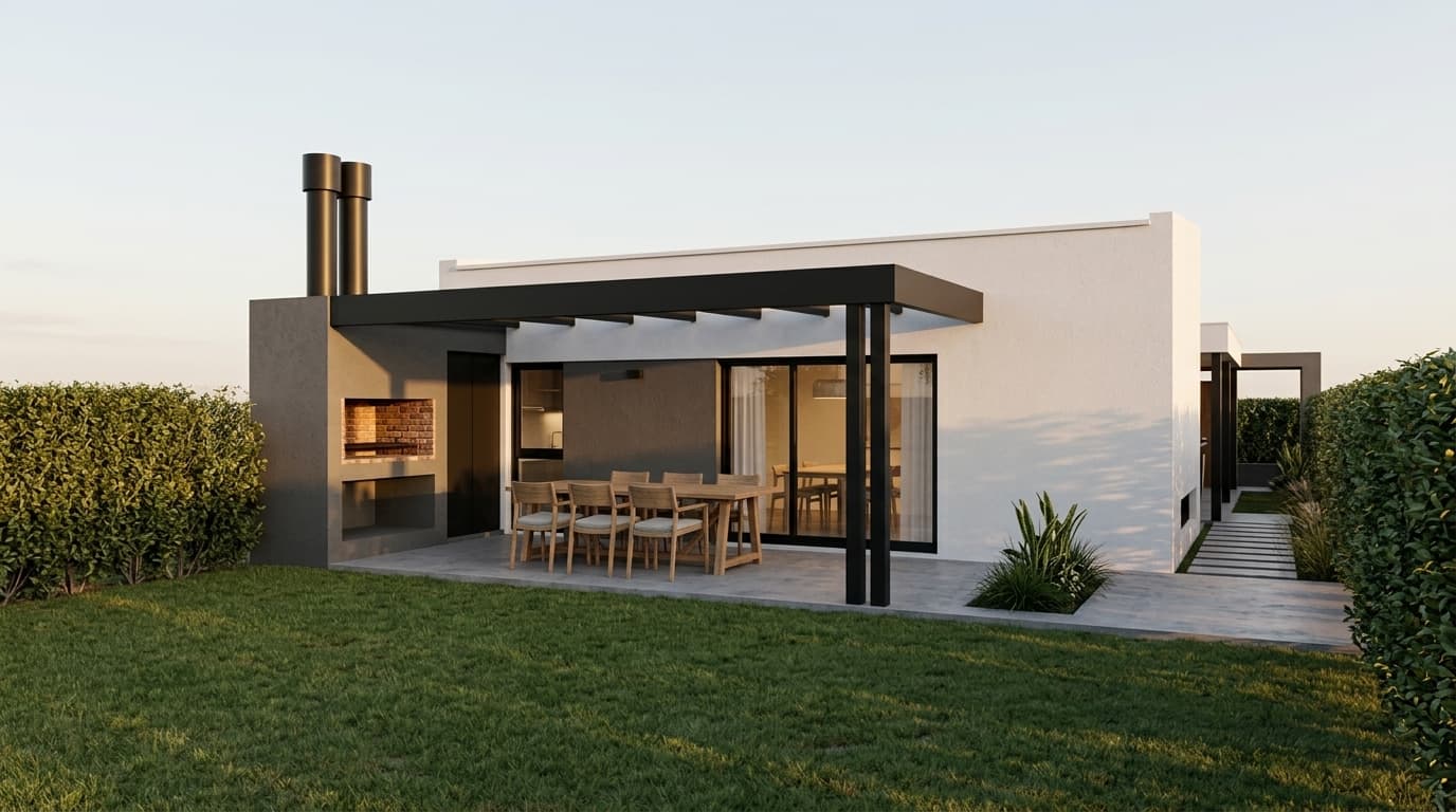 Galería cubierta y contrafachada del modelo RS 110